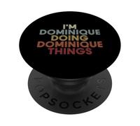 Dominique Name Dominique Personalized Name First Given PopSockets PopGrip Adesivo