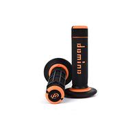 Domino 1295351 Manopole, Nero/Arancio, Set di 2
