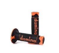Coppia manopole cross enduro DOMINO nero/arancio