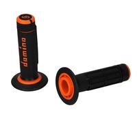 Domino 2K Manopole Del Manubrio Chiuso Nero/Arancione