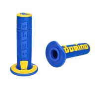 MANOPOLE DOMINO A360 MOTO CROSS ENDURO MOTARD Blu Giallo OFF ROAD RACING