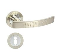 domino ALMA-R ECO M9 - Maniglia per porta della camera, porta dell'ufficio, della cantina e della porta interna, in alluminio, nichel