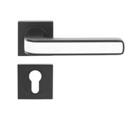 DOMINO AXE-QR - Maniglia per porta con cilindro profilato in PZ, set di maniglie per porte e porte