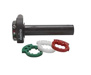 Domino controllo gasracing stradale XM2 senza maniglia infilata Materiale: alluminio nero