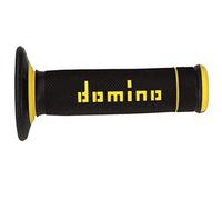 Domino COPPIA MANOPOLE BICOLORE NERO/GIALLO MODELLO EXTREME PER MOTO OFF ROAD ENDURO/CROSS IN MATERIALE BICOMPONENTE Lunghezza: 118 mm Accessori: 97.5595.04-00