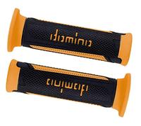 Domino Coppia Manopole Domino A350 nero / arancio universale 120mm