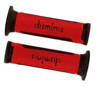 Domino Coppia Manopole Domino A350 rosso / nero universale 120mm