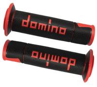 Domino Coppia Manopole Domino A450 nero / rosso universale 120mm