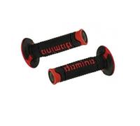Domino Coppia Manopole Domino Offroad universale rosso/nero 120mm
