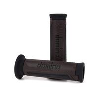 DOMINO COPPIA MANOPOLE FORATE A350 TURISMO MARRONE/NERO TURISMO -LUNGHEZZA 120MM