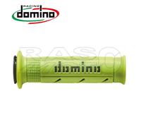 Domino Coppia Manopole Giallo Fluo / Nero ROAD-RACING Scooter E Moto