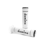 Domino Coppia manopole Trial Bianco/Nero 22-26 mm Universali