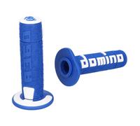 DOMINO COPPIA MANOPOLE UNIVERSALI OFF-ROAD A360 BLU-BIANCO MOTO CROSS ENDURO