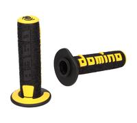 DOMINO COPPIA MANOPOLE UNIVERSALI OFF-ROAD A360 NERO-GIALLO MOTO CROSS ENDURO