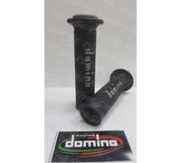 DOMINO COPPIA MANOPOLE UNIVERSALI RACING NERO GRIGIO GRIP BENELLI VELVET