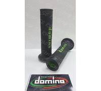 DOMINO COPPIA MANOPOLE UNIVERSALI RACING NERO-VERDE GRIP BENELLI VELVET