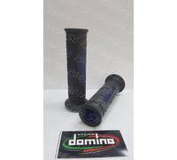 DOMINO COPPIA MANOPOLE UNIVERSALI XM2 NERO-BLU GRIP BMW