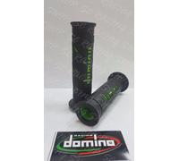 DOMINO COPPIA MANOPOLE UNIVERSALI XM2 NERO VERDE GRIPS BMW