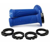Domino D100 Blue Impugnature D-Lock MX Con Puleggia Push Pull Enduro