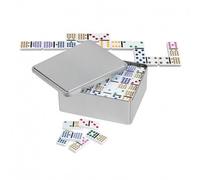 Domino - Doppio 15 Con Scatola Di Metallo