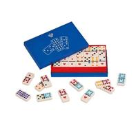 Dal Negro Double 9 Colour Spot Dominoes in Box