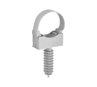 Domino Elettricità | Raccordo Rapido Elettrico | Filo Elettrico | Connettore Elettrico | Sacchetto con Gancio Di 10 Fix. per tubo+tassello D25mm grigio | Debflex | 709078