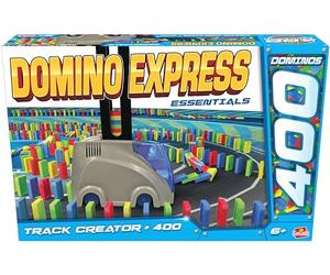 DOMINO EXPRESS - Track Creator + 400 Dominos - Gioco di costruzione per 1 giocatore e +- Effetti Speciali - Cascate Abbottonate - Gioco Domino per bambini dai 6 anni - Crea il tuo viaggio