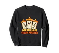 Domino Giocatore di Domino del Treno Messicano Master Gioco di Piastrelle per Amanti Felpa