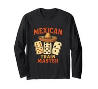Domino Giocatore di Domino del Treno Messicano Master Gioco di Piastrelle per Amanti Maglia a Manica