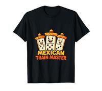 Domino Giocatore di Domino del Treno Messicano Master Gioco di Piastrelle per Amanti Maglietta
