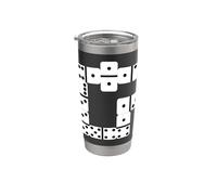 Domino Giochi Da Tavolo Costumi Gioco Divertente Domino Grassi Host Tees Bicchiere termico in acciaio inox doppia parete