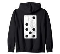 Domino Halloween Costume Gruppo Coordinato Due-Cinque 2-5 Felpa con Cappuccio