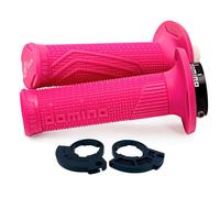 Manopole Domino D100 C-POLEA Colore Fucsia Moto Motor Ricambi Ciclomotore