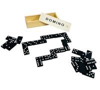 Domino in Legno Gioco Domino in Legno 28 Tessere Domino in legno 28 pedine Gioco Classico Domino Scatola e Tessere in Legno Multigiocatore di Strategia con Scatola Richiudibile Divertente in Famiglia