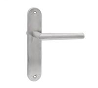 domino Maniglia per porta cieca | Maniglia lunga | Maniglia per porta della camera, cantina e porta interna | Forma a L | Raccordi per porta in acciaio inox | Maniglia per porta argento | STELLA INX