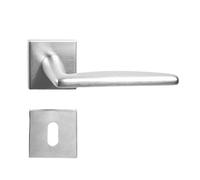domino Maniglia per porta EASY-QR M4 BB-B-Buntbart set di maniglie per porte da camera, set di maniglie per porte e porte, colore: cromo satinato/materiale: acciaio legato