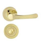 Domino Maniglia per porta Nova della R M1 in ottone lucido WC bagno []