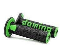 DOMINO Manopole 120 mm NERE VERDI Per MOTO CROSS TRIAL OFF ROAD MX MOTARD