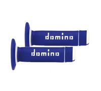 DOMINO Manopole Off road/Scooter Blu/Bia mm 118