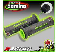 DOMINO COPPIA MANOPOLE NERO/VERDE SOFTROAD STRADALI