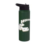 Domino per giocatori di domino Stainless Steel Insulated Water Bottle