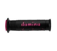 Domino Coppia Manopole XM2 Super Soft aperte D 22 mm L 120-125 mm Nero/Fucsia