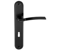 domino PRESTO BLACK - Set di 72 maniglie per porta della camera, dell'ufficio, della cantina e della porta interna, in alluminio nero