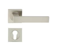 domino QUBIK-QR M9 - Set di cilindri profilati, con rosette quadrate PZ | Maniglia per porta della stanza, porta dell'ufficio, della cantina e della porta interna, accessori per porte in alluminio,