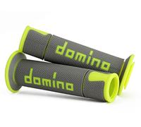MANOPOLE DOMINO A450 MOTO SCOOTER Grigio Giallo Fluo ON ROAD RACING Forate