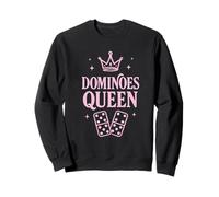 Domino Regina Rosa Corona e Piastrelle Grafica Carino Felpa