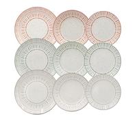 Domino- Set 18 Piatti "TRIBALIA" - Porcellana