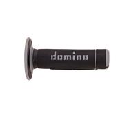 DOMINO TOMMASELLI COPPIA MANOPOLE A180 CROSS ENDURO NERO-GRIGIO MOTO OFF-ROAD