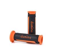Domino Coppia manopole A350 D. 22 per moto e scooter universali Antracite/Arancione