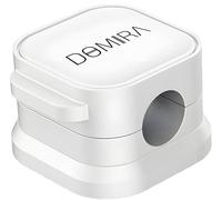 DOMIRA 10 clip magnetiche portacavi - organizer per cavi da scrivania e caricabatterie - Clip magnetica per la gestione dei cavi - 6 colori - clip autoadesiva per organizer cavi da scrivania (bianco)